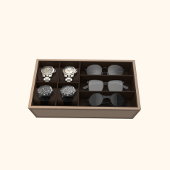 Leather-Stitched Jewelry Box