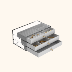 Acrylic 3-Tier Jewelry Box