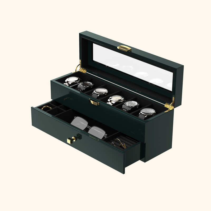 Spray-painted Double-Layer Watch Box