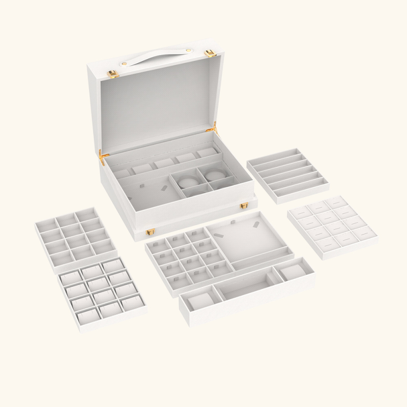 Multi-tiered jewelry box