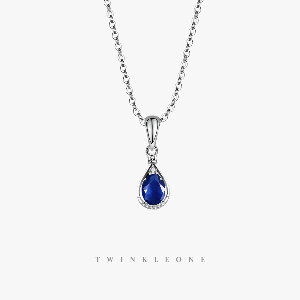 TWINKLE ONE s925 Silver colorful Birthstone necklace