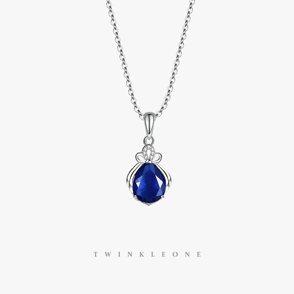 TWINKLE ONE s925 Silver colorful Birthstone necklace