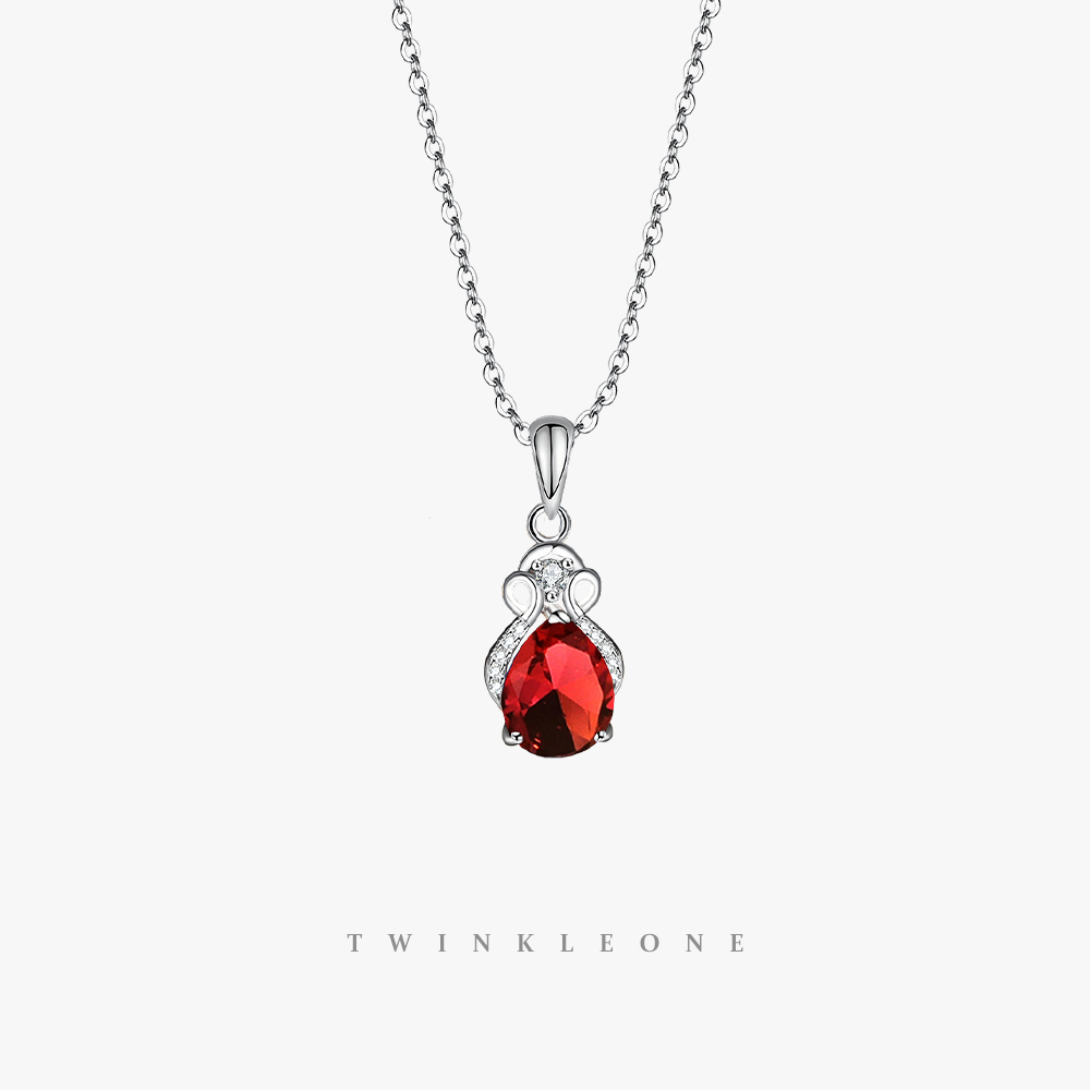 TWINKLE ONE s925 Silver colorful Birthstone necklace