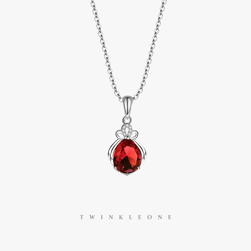 TWINKLE ONE s925 Silver colorful Birthstone necklace