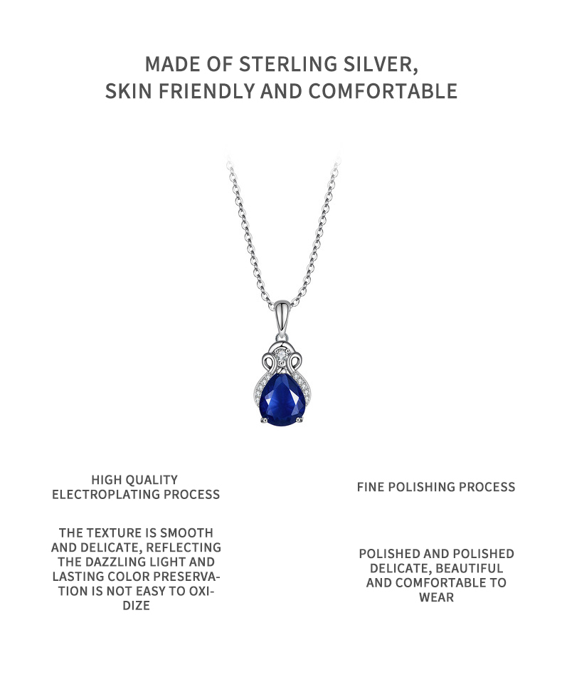 TWINKLEONE s925 Silver colorful Birthstone necklace