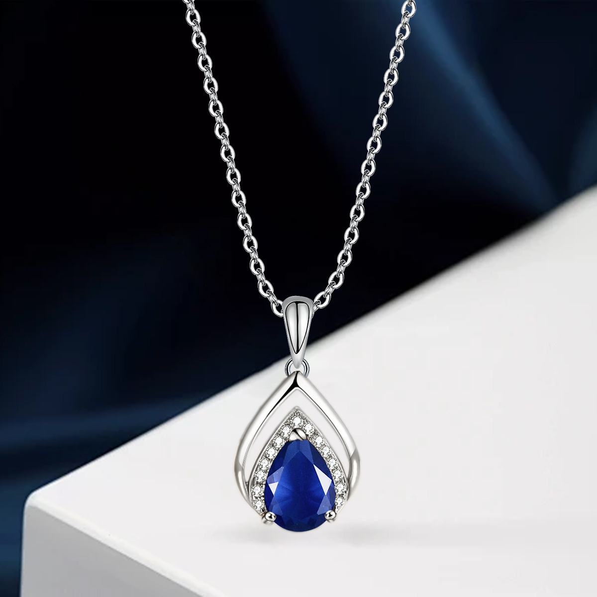 TWINKLEONE s925 Silver colorful Birthstone necklace
