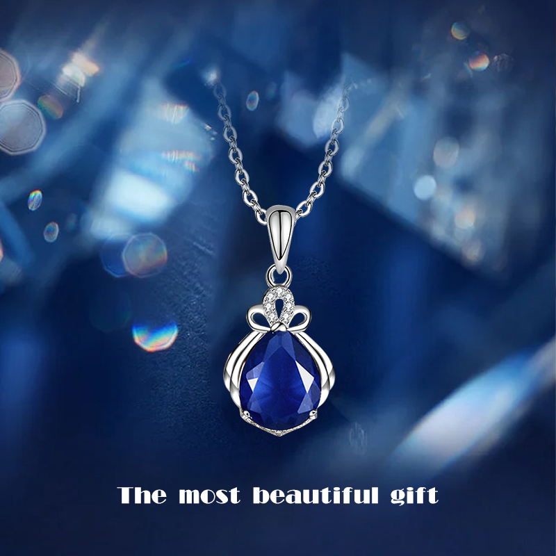 TWINKLEONE s925 Silver colorful Birthstone necklace