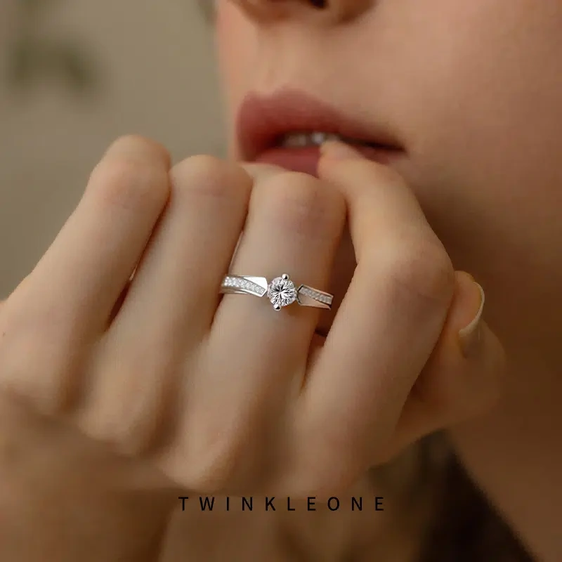True Love Vow Wedding Rings, S925 Silver, Custom Engraving, Proposal & Engagement