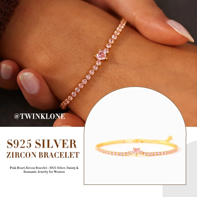 Breast Cancer Prevention Awareness Bracelet | Pink Heart-Shaped Jewelry, Conveying Hope and Support