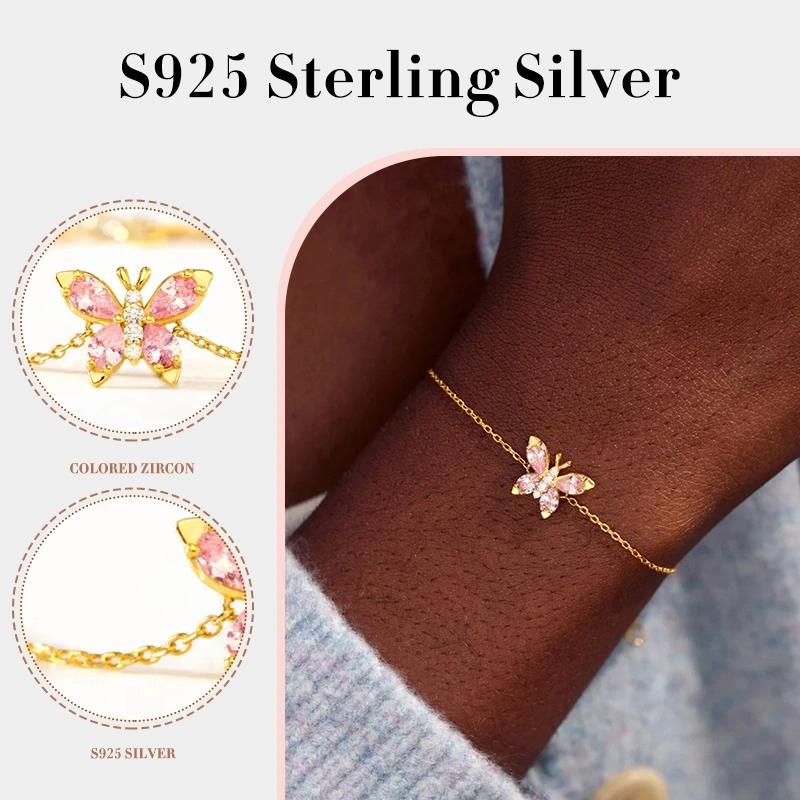 Breast Cancer Awareness Bracelet | Pink Butterfly Jewelry for Hope & Support