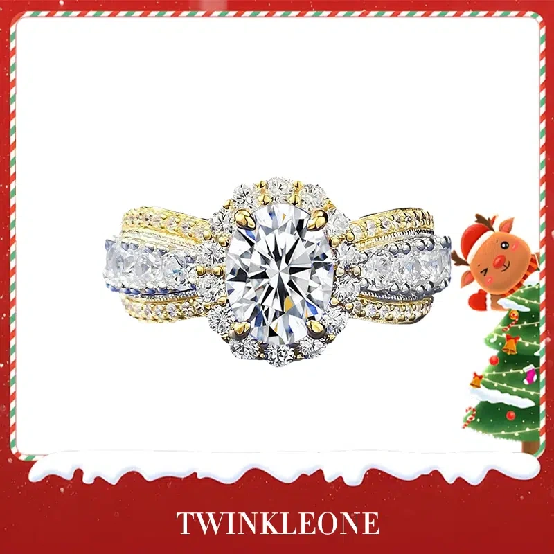 Christmas Gift for Grandma | Sparkling Moissanite Ring to Light Up Her Holiday