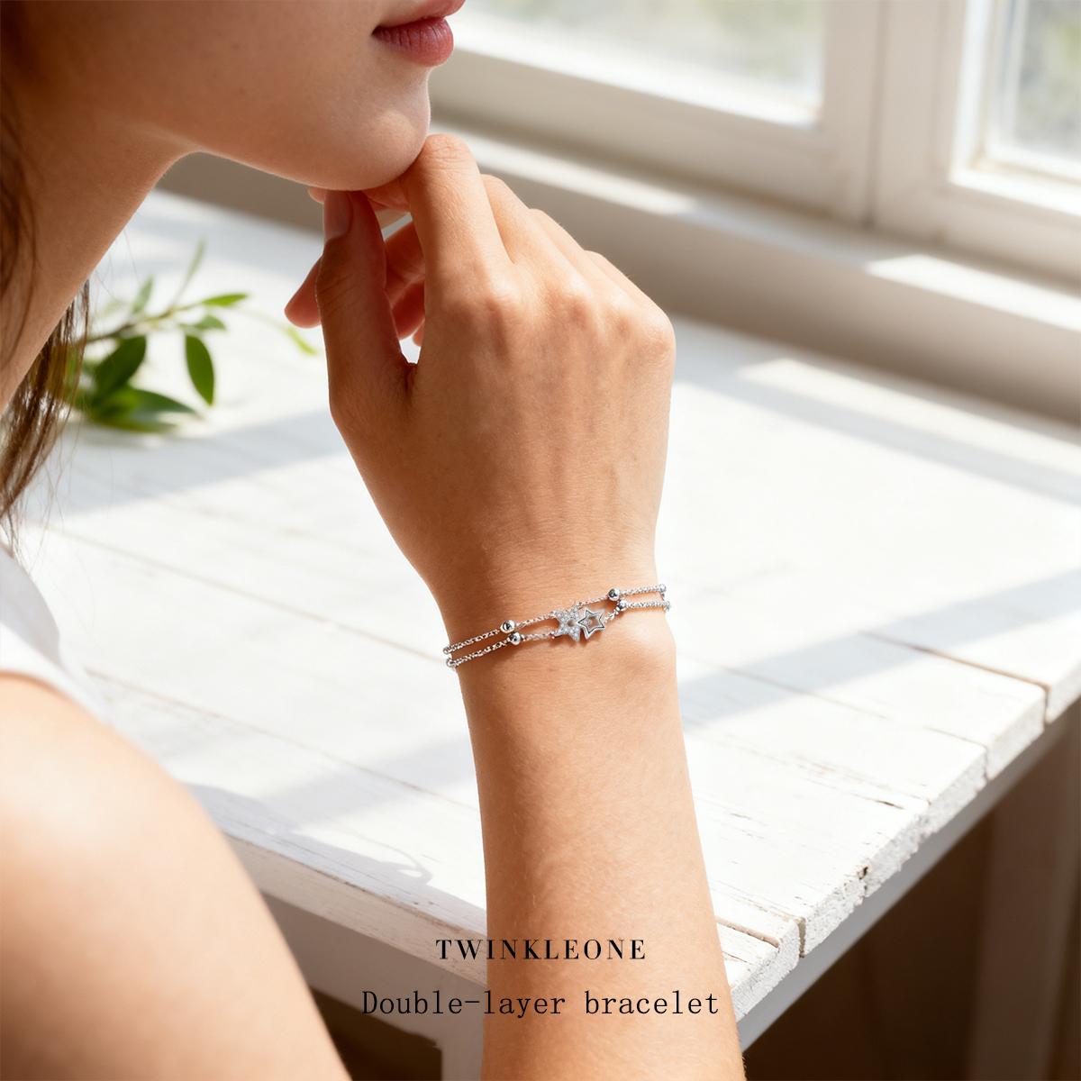 Double-Layer Star Bracelet, S925 Silver Skin-Friendly, Best Friend Gift