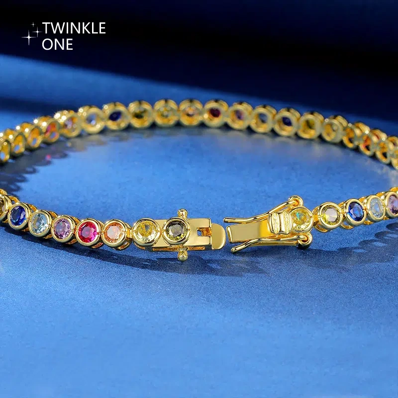 TWINKLEONE Colored Zirconia Bracelet