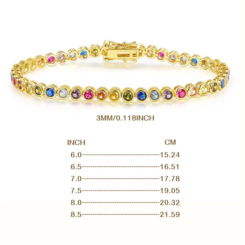 TWINKLEONE Colored Zirconia Bracelet