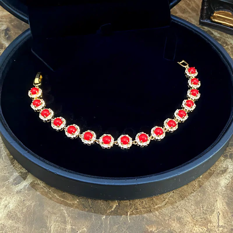 TWINKLE ONE Red Zirconia Bracelet