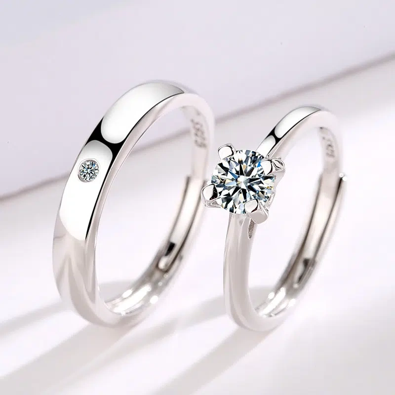 TWINKLEONE Eternal Love 925 Silver Couple's Ring