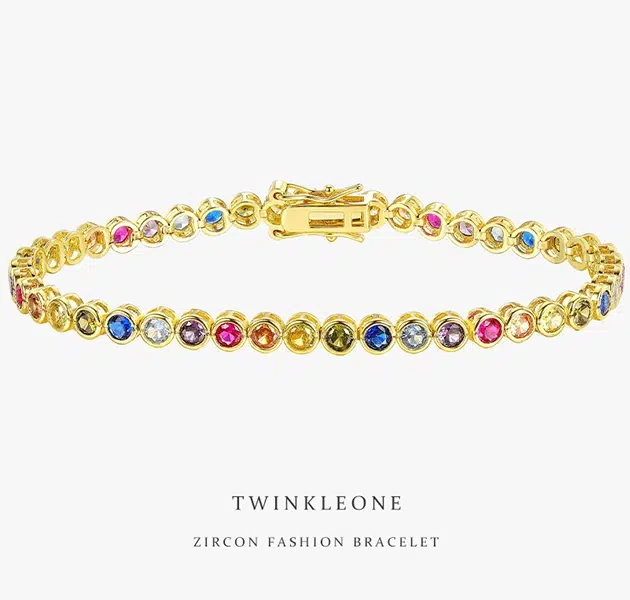 TWINKLEONE Colored Zirconia Bracelet