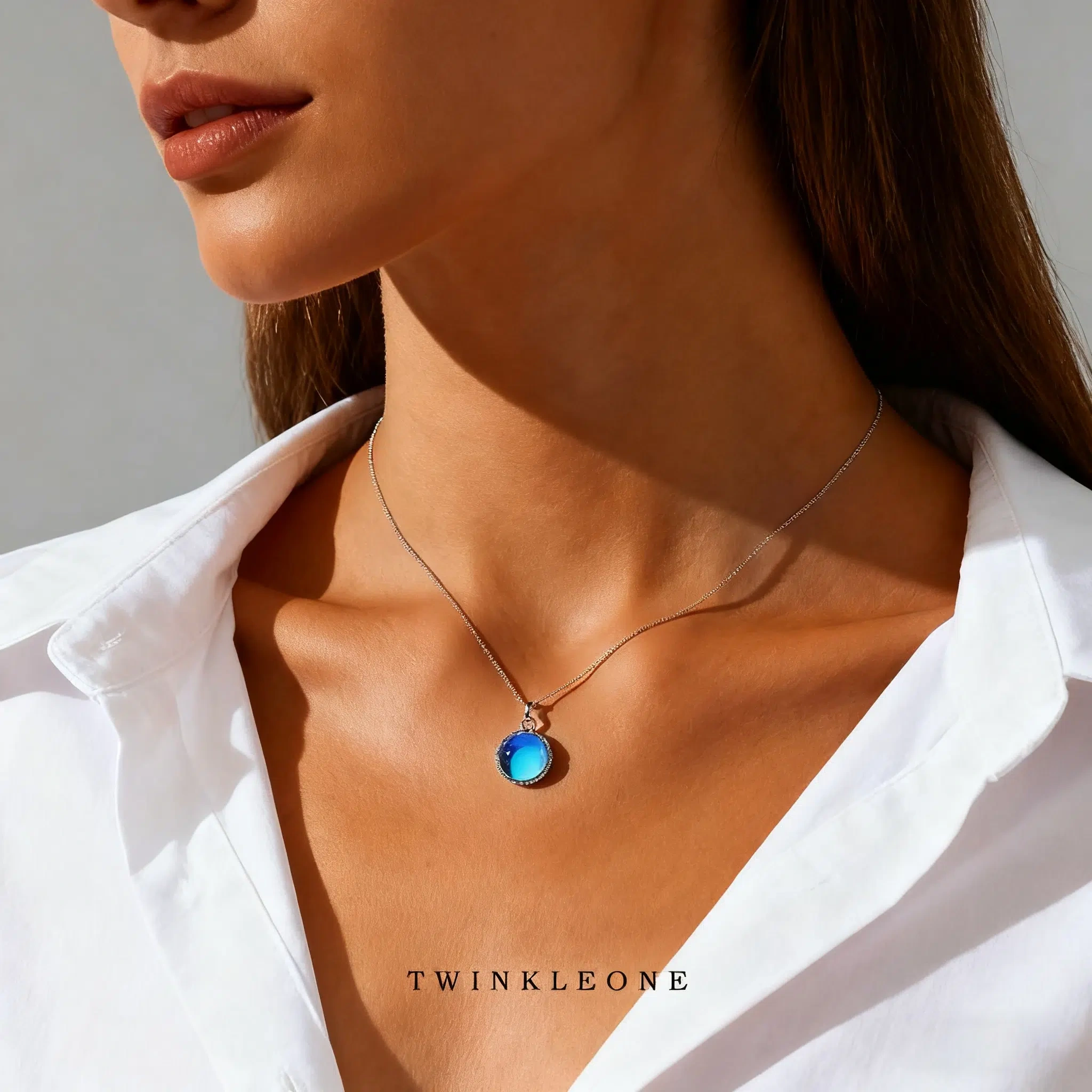 Gift for your friend: S925 Sterling Silver Crystal Necklace
