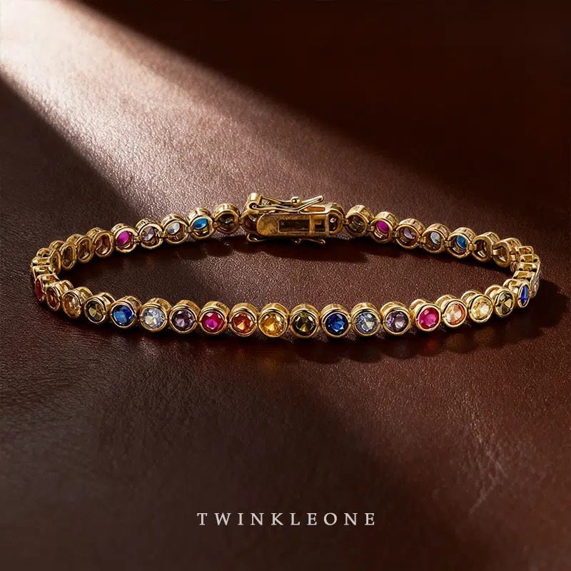 TWINKLEONE Colored Zirconia Bracelet