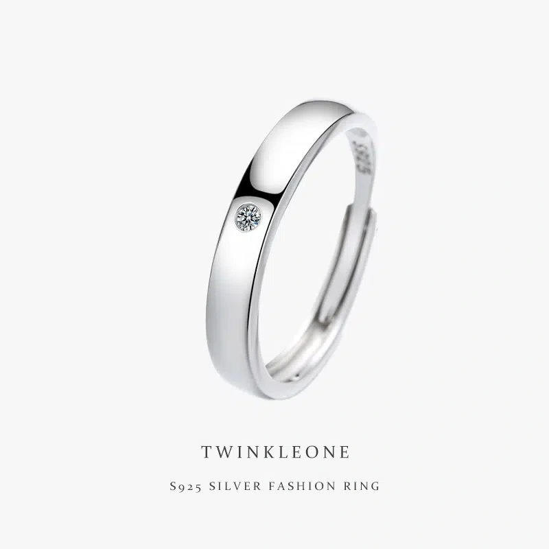 TWINKLEONE Eternal Love 925 Silver Couple's Ring