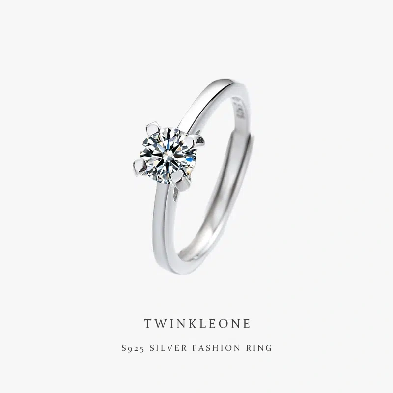 TWINKLEONE Eternal Love 925 Silver Couple's Ring