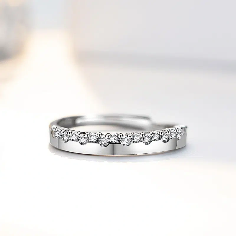 TWINKLEONE "You Are My Favorite Person" Proposal Engagement Handmade Sterling Silver Couple's Ring