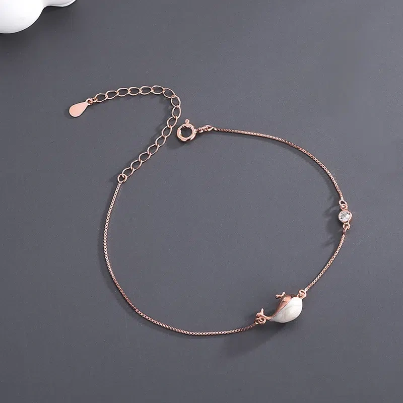 TWINKLEONE Courageous Dolphin Handmade Silver Bracelet