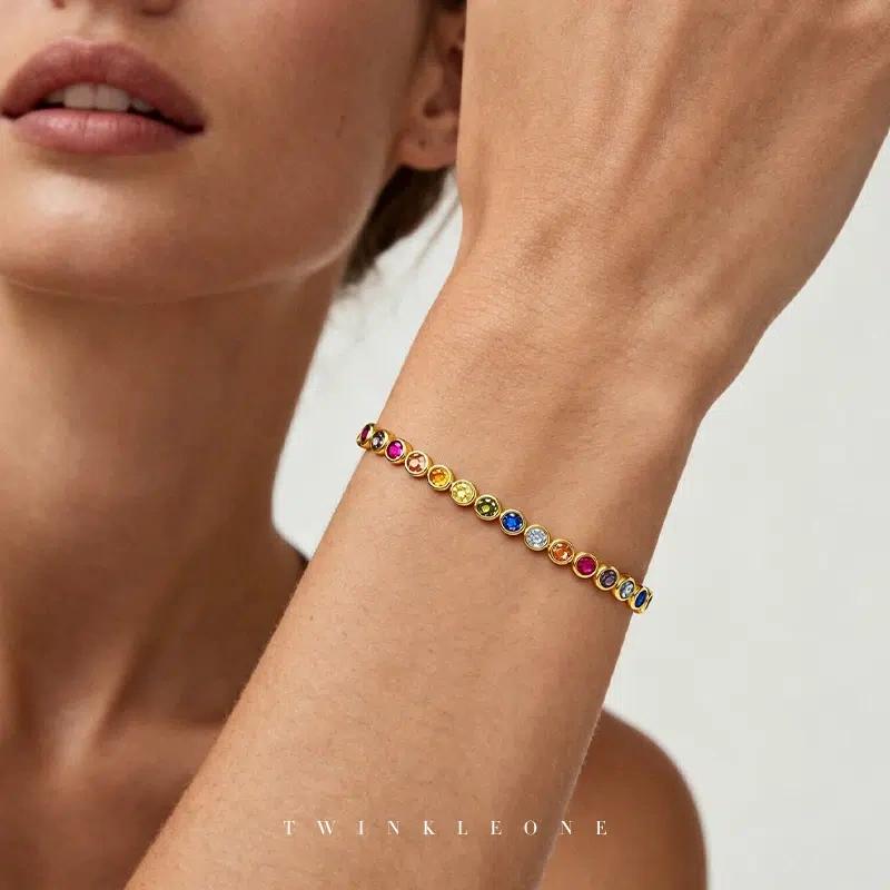 TWINKLEONE Colored Zirconia Bracelet