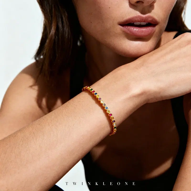 TWINKLEONE Colored Zirconia Bracelet