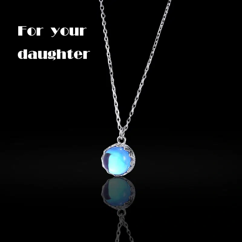 Gift for your friend: S925 Sterling Silver Crystal Necklace
