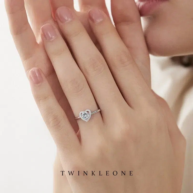 S925 Silver Heart Ring；Embrace Emotional Health