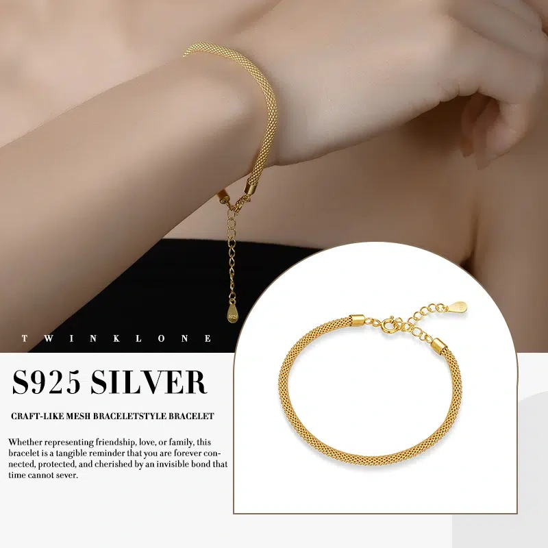 ​ “The Invisible Bond” Woven Chain Bracelet s925 Silver