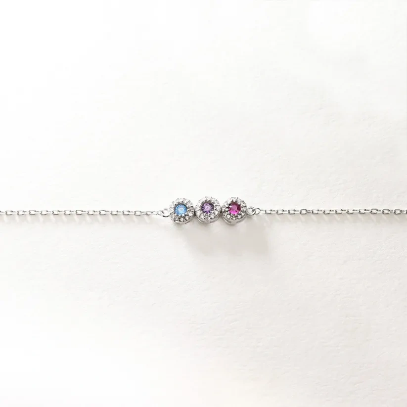Specialized With 1-14 Kids Birthstones Gift For Her Bracelet