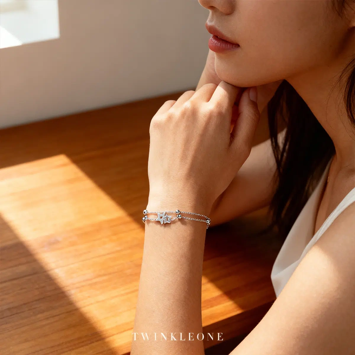 Self Discovery Bracelet Sterling Silver | Dual Star Charm Jewelry for Personal Growth