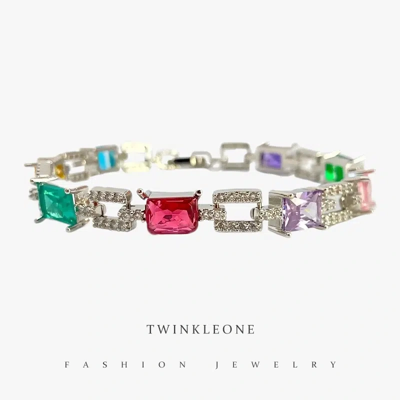 TWINKLE ONE Birthstone Colored Zirconia Bracelet – Perfect Gift