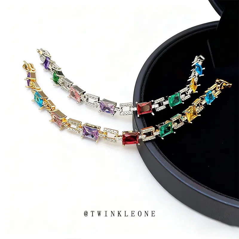 TWINKLE ONE Birthstone Colored Zirconia Bracelet – Perfect Gift