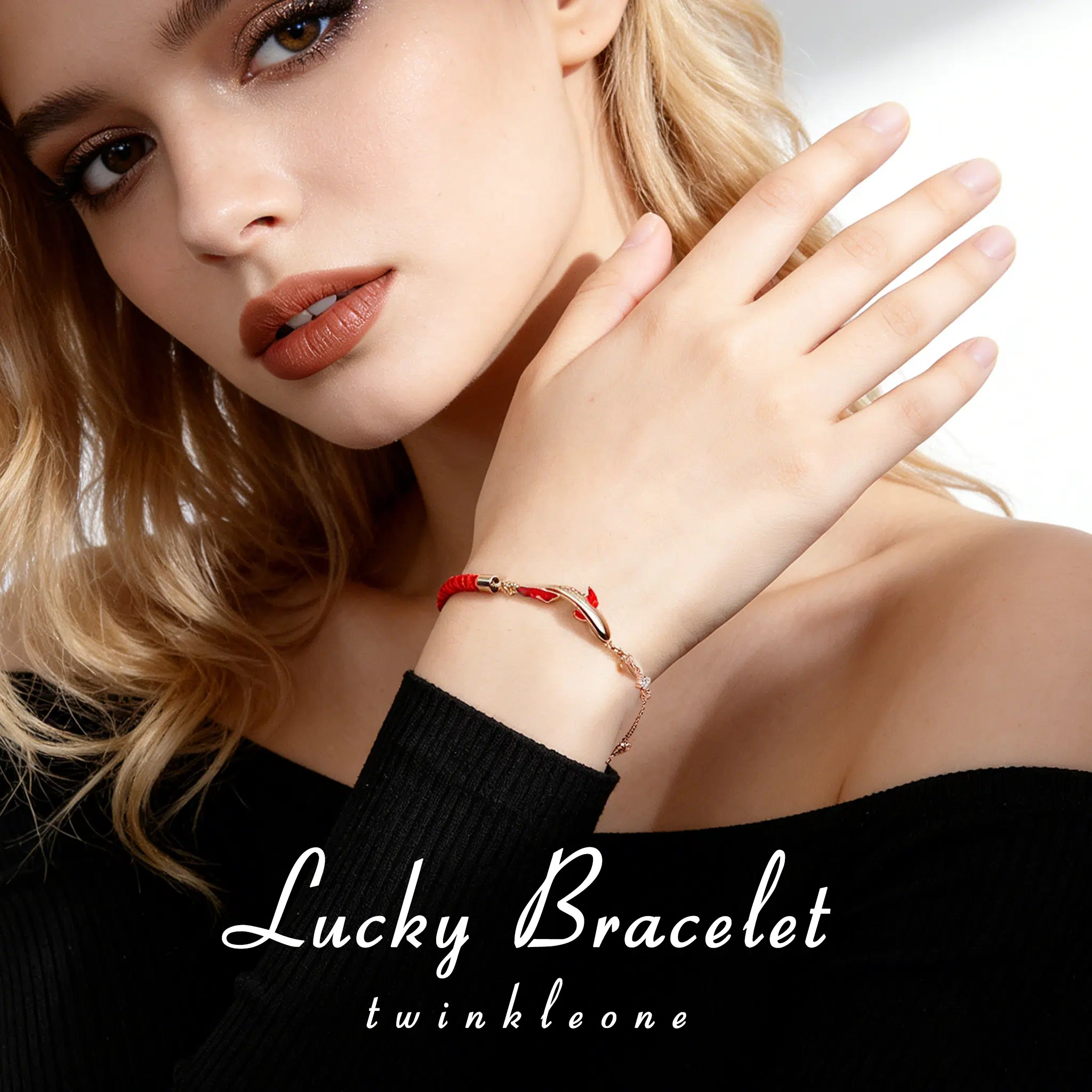 Lucky Koi Red Cord Bracelet, S925 Silver, Eastern Mysterious Good Fortune