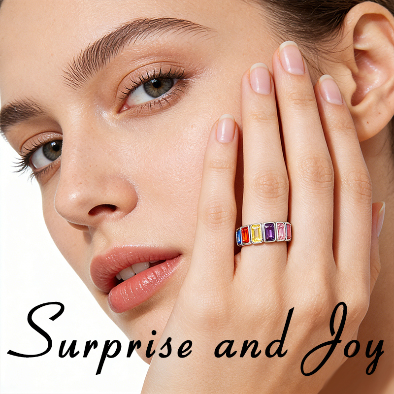 Rainbow of Resilience Bracelet - Sterling Silver, Emotional Color Therapy Jewelry