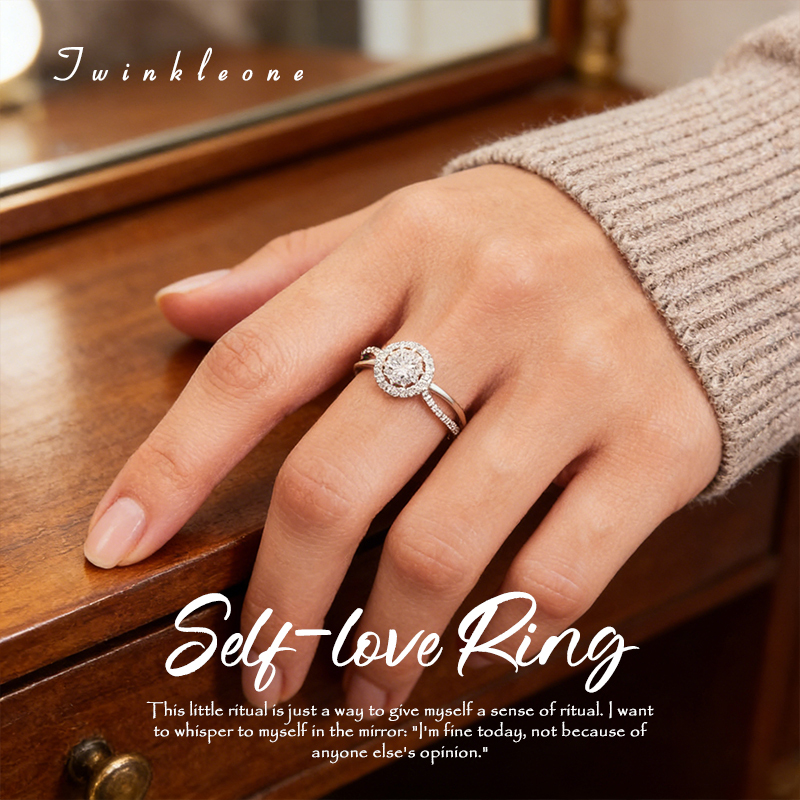 “Inner Sun” Self-Love Ring - 925 Silver & Zircon, A Declaration of Self-Worth