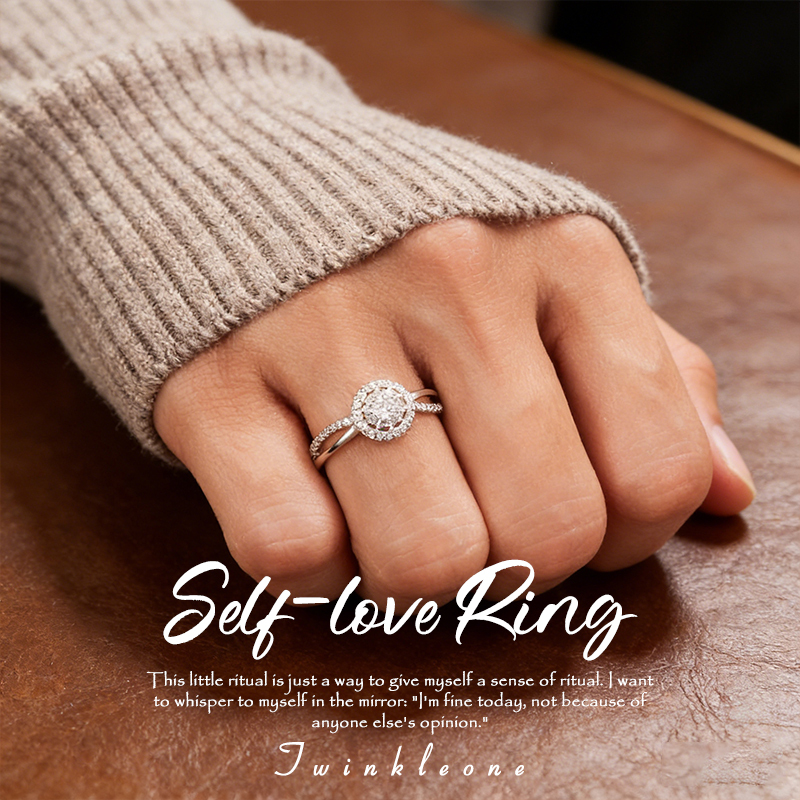 “Inner Sun” Self-Love Ring - 925 Silver & Zircon, A Declaration of Self-Worth