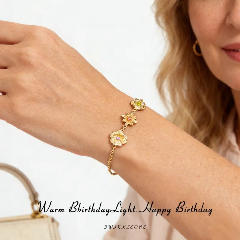 Custom Bracelet for Grandma- Birthstones of Her Children/Grandkids