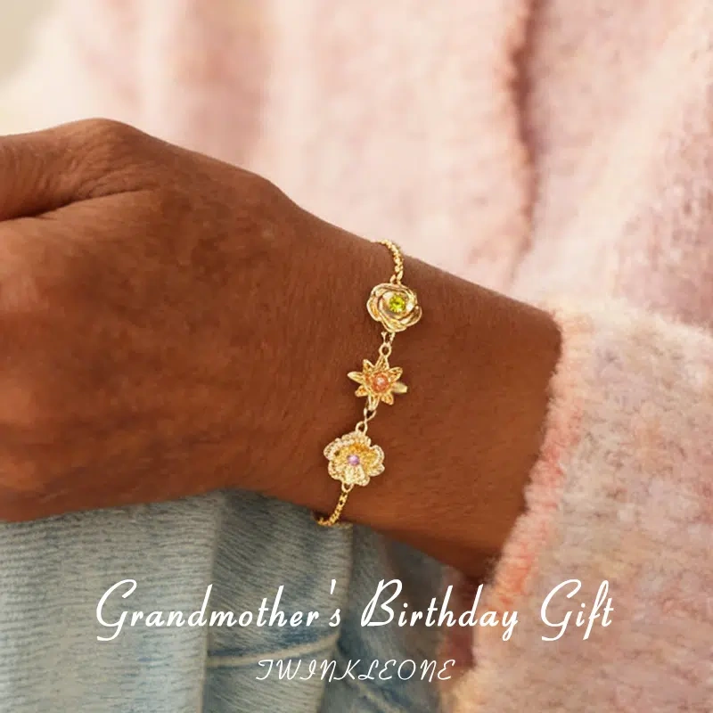 Custom Bracelet for Grandma- Birthstones of Her Children/Grandkids