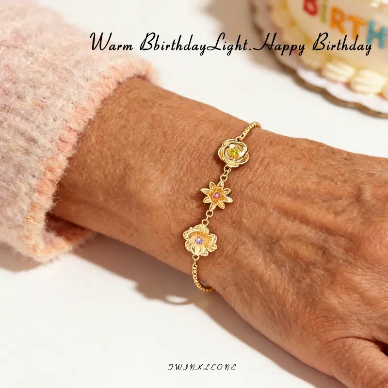 Custom Bracelet for Grandma- Birthstones of Her Children/Grandkids