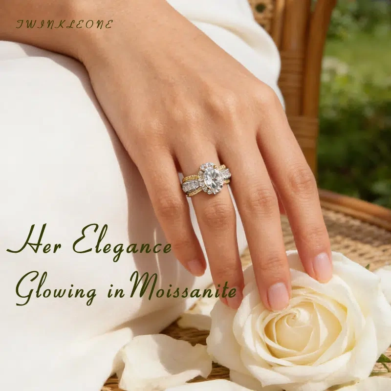 Mom Deserves to Shine: "My Queen" Moissanite Ring for Mother