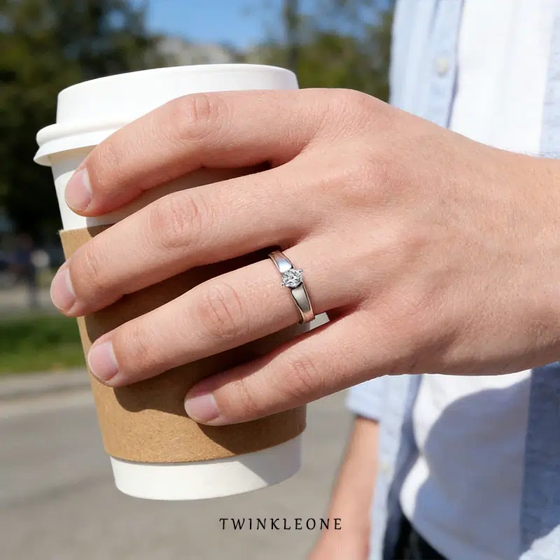 Intertwined and Symbiotic: Custom-Engraved 925 Sterling Silver Couple Rings | Jewelry of Love Bonds