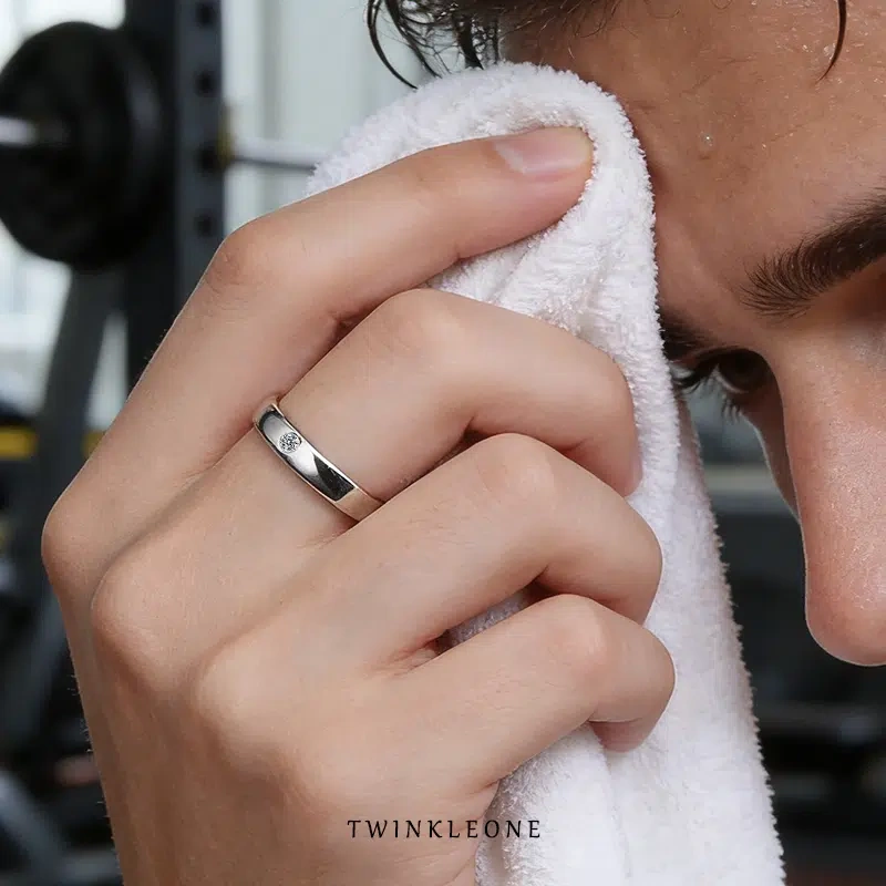 Your surname, my first name; personalized couple rings