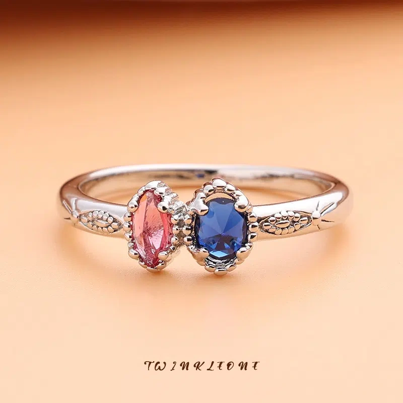 Custom Birthstone Cluster Ring | Sentimental Family Love Stackable Jewelry