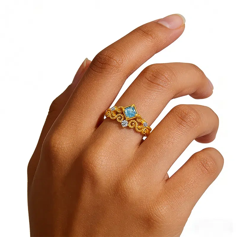 Gift for Her: S925 Silver Ice Stone Jewelry Set with Zirconia