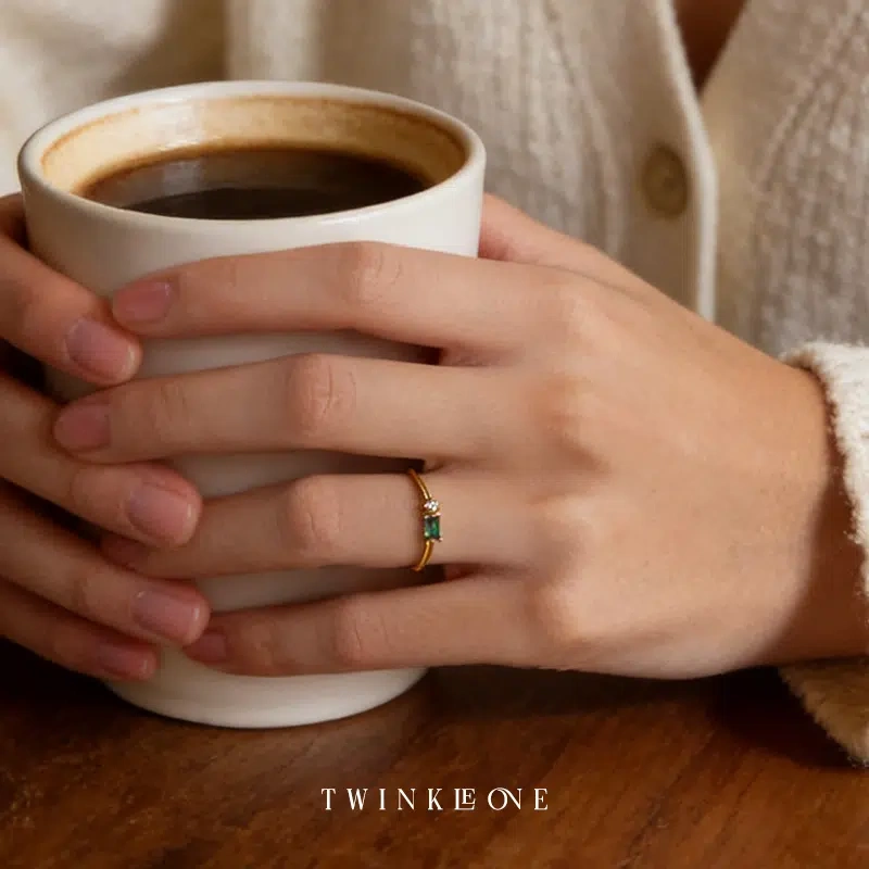 Serenity Oval Promise Ring | Exquisite Everyday Jewelry of Hope and Joy