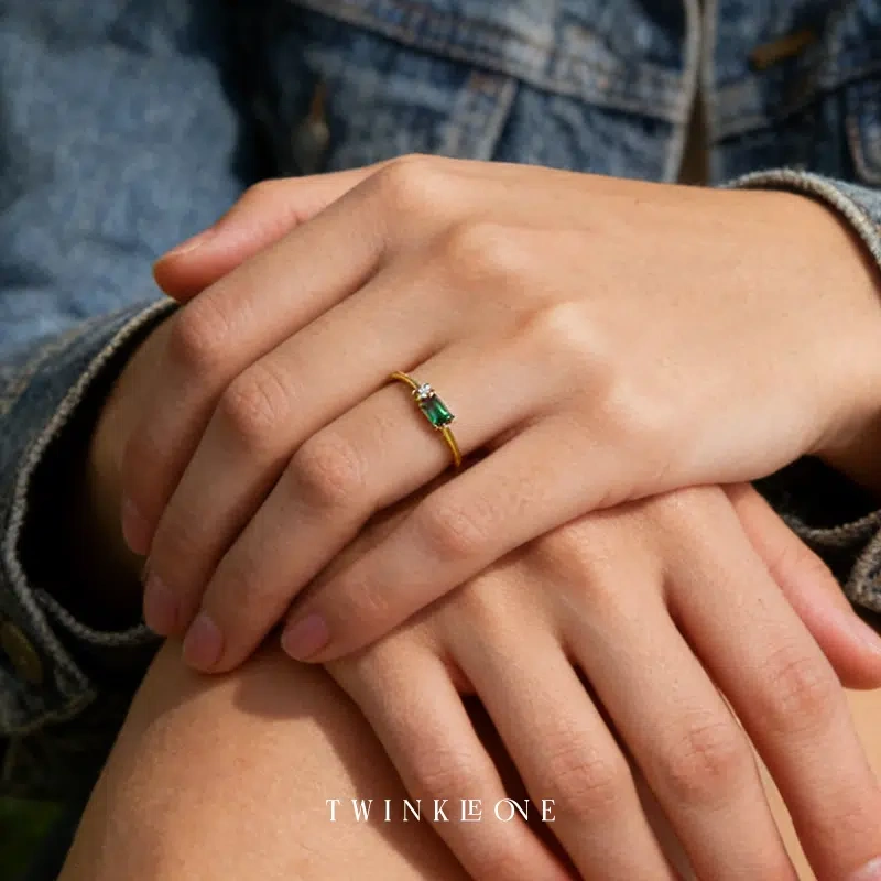 Serenity Oval Promise Ring | Exquisite Everyday Jewelry of Hope and Joy